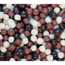 Cioccoriso Mix perle crocante mini bombonele invelite in ciocolata alba cu lapte si neagra 100 g Geladis Italia